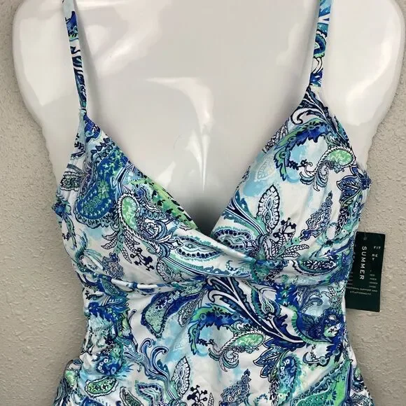 NWT Lauren Ralph Lauren Two-Piece Swimsuit Sizes 8 or 10